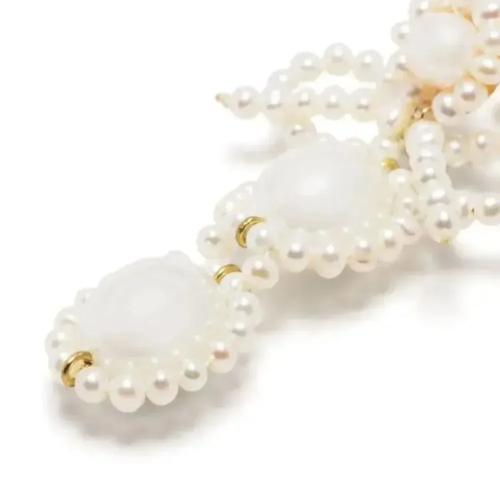 SHRIMPS  Angela Bow-Detailing Drop Earrings
